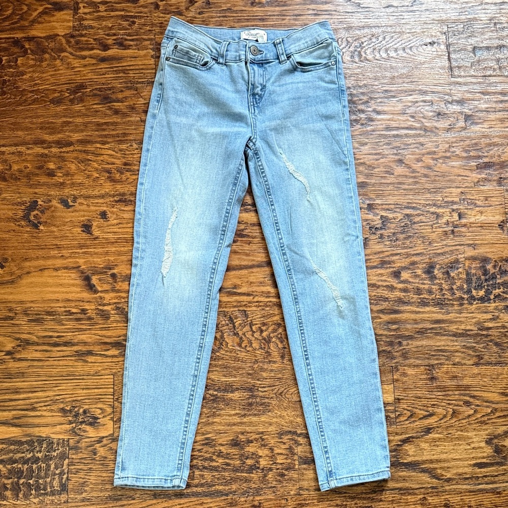 Stylish Light Blue Kids Girlfriend Jeans